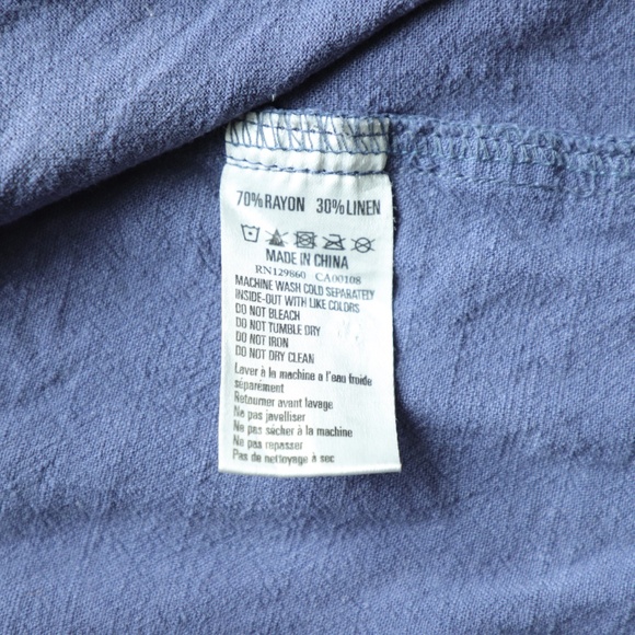 Rhythm Blue Button Up Shirt XS - Picture 11 of 12